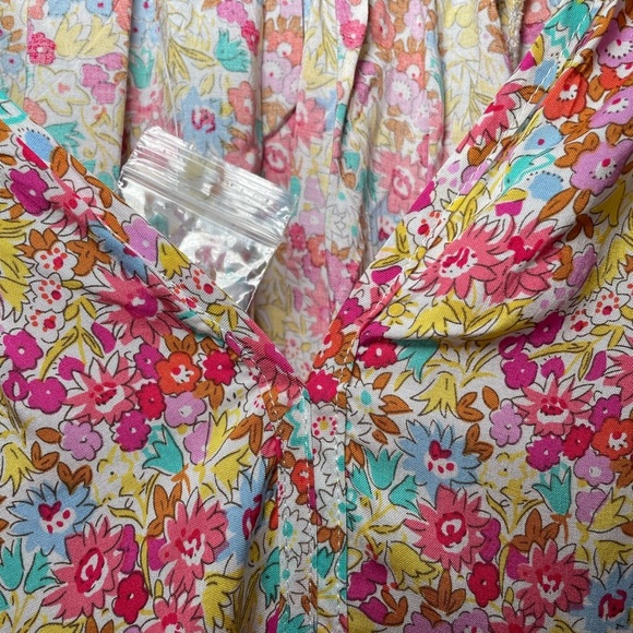 Jones New York white with pink, red, and yellow floral print sz 1 X - Picture 3 of 5